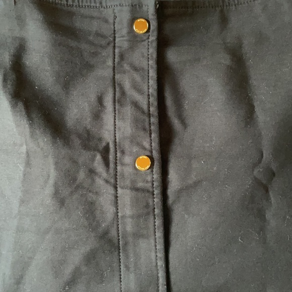 MICHAEL KORS Black Skirt & Goldtone Size 10 - Picture 2 of 8